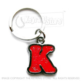 Letter alphabet keyrings