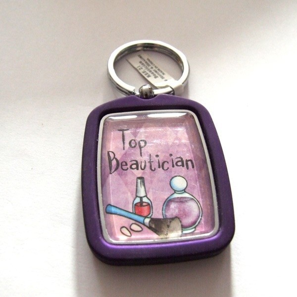 Top Beautician Keyring