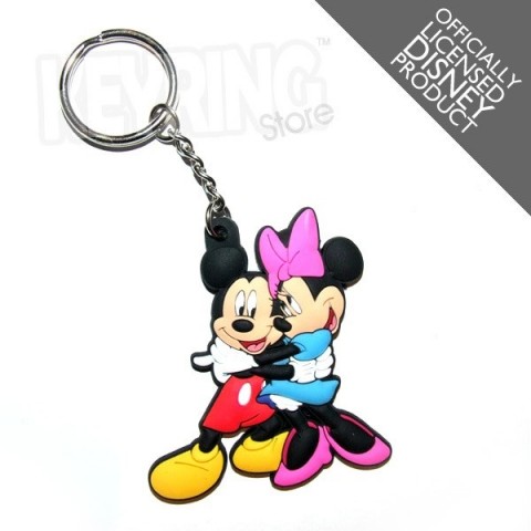 Mickey & Minnie Hugs Keyring