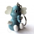 Wooden Elephant Keyring