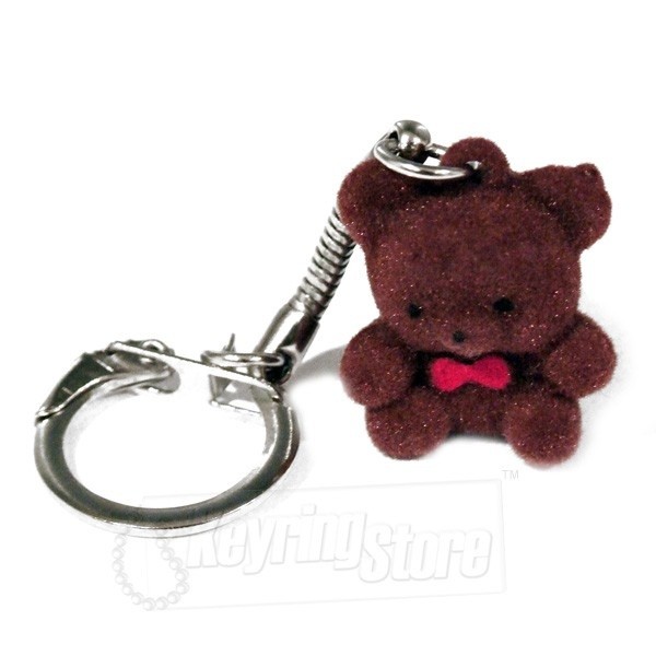 Brown Bear Felt Animal Keyring