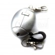 Personal Alarm Keyring - Silver - with torch