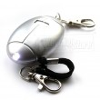 Personal Alarm Keyring - Silver - with torch