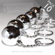 Premium Silver Disco ball keyrings - pack 10