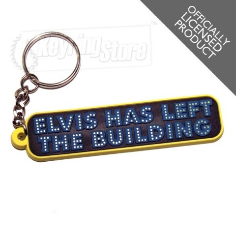 Elvis Has Left The Building Keyring - Officially Licensed