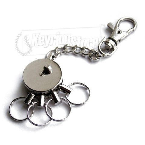 Multi push-release belt Keyring