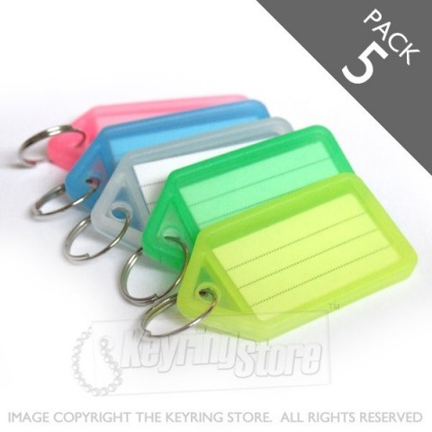 Large Key Tags - Set of 5