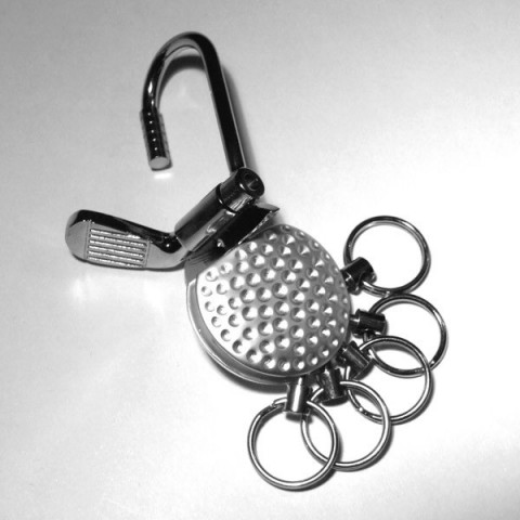 Multi push-release belt golf Keyring