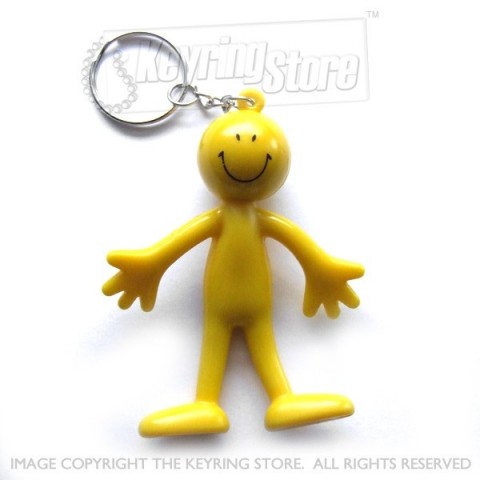 Smiley Flexi Person keyring