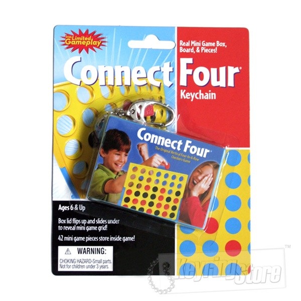 Connect Four 4 Keyring Keychain The Keyring Store