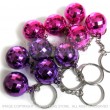 Premium Pink 'n' Purple Disco ball Keyrings - pack 10