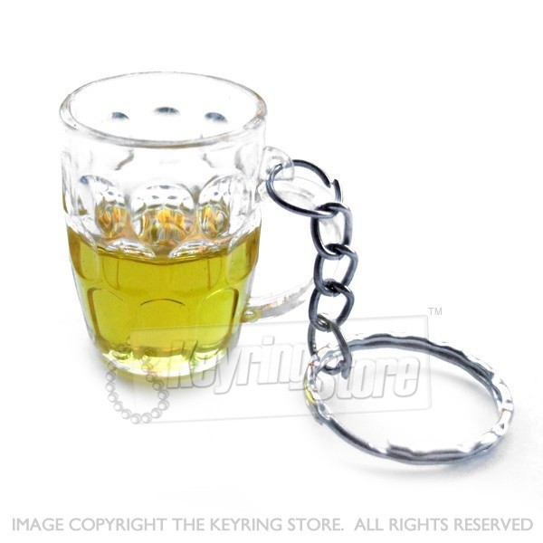 Beer Glass Keyring