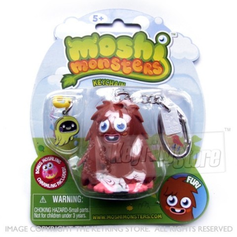 Moshi Monster Furi Keyring (with charmling pendent)