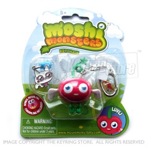 Moshi Monster Luvli Keyring (with charmling pendent)