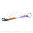 Mini Plastic/Metal Premium Clip Keyring (phone cord style)