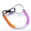 Mini Plastic/Metal Premium Clip Keyring (phone cord style)