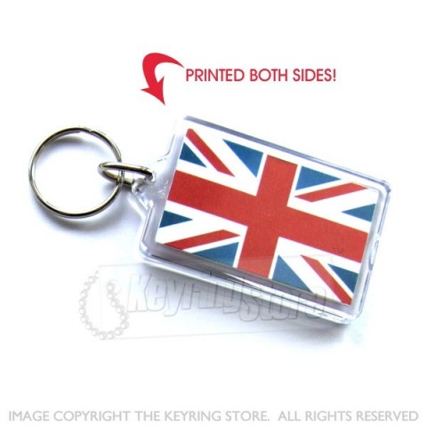 U Jack British Flag Plastic Keyring