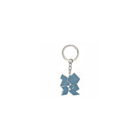 London 2012 Blue Enamel Keyring