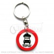 Road Sign Keyring - Motorcycle Stunt Team