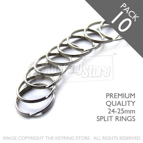 25mm Split Rings PACK 10 (premium)