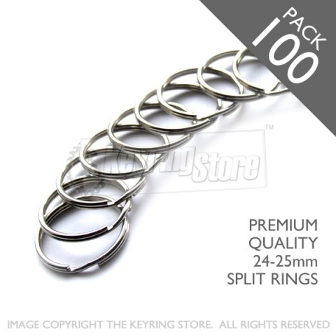 24-25mm Premium Split Rings PACK 100