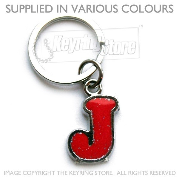 Letter J Keyring