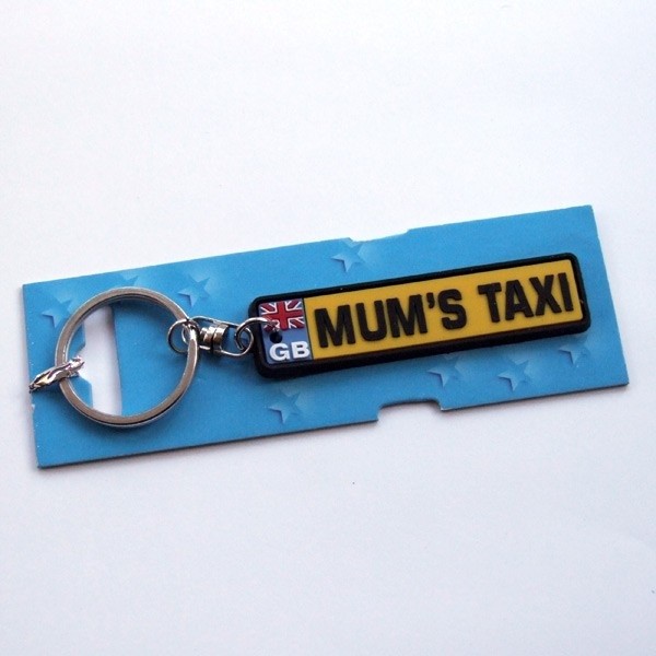 Mum's Taxi Number Plate Keyring