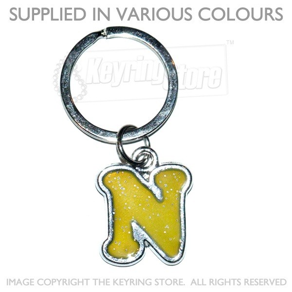 Letter N Keyring