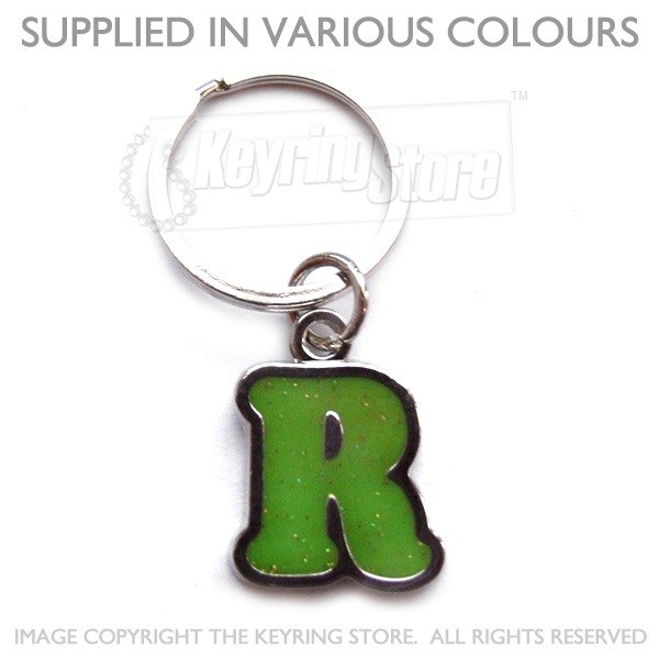 Letter R Keyring