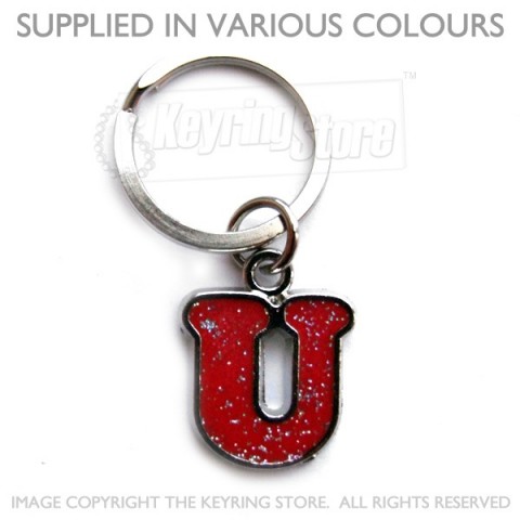 Letter U Keyring