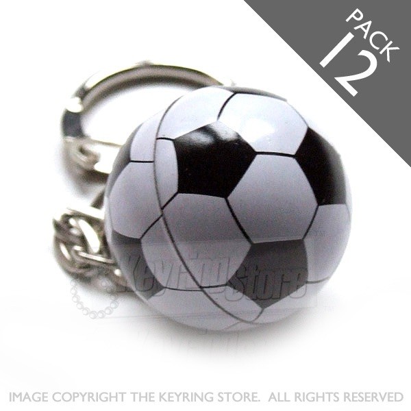 Football Keyrings - Pack 12