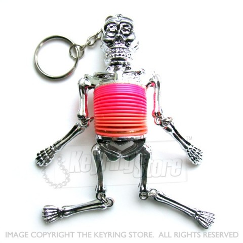 Skeleton Springy Keyring