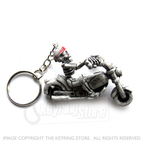 Skeleton Motor Bike Keyring