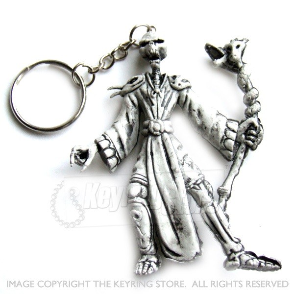 Cloaked Skeleton Keyring