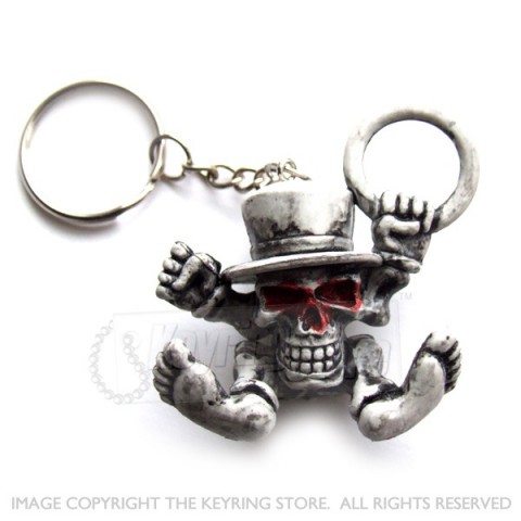 Skull & Hat Keyring