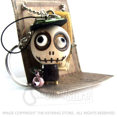 Voodoo Doll in hat Keyring