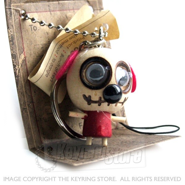 Voodoo Doll Dog Keyring