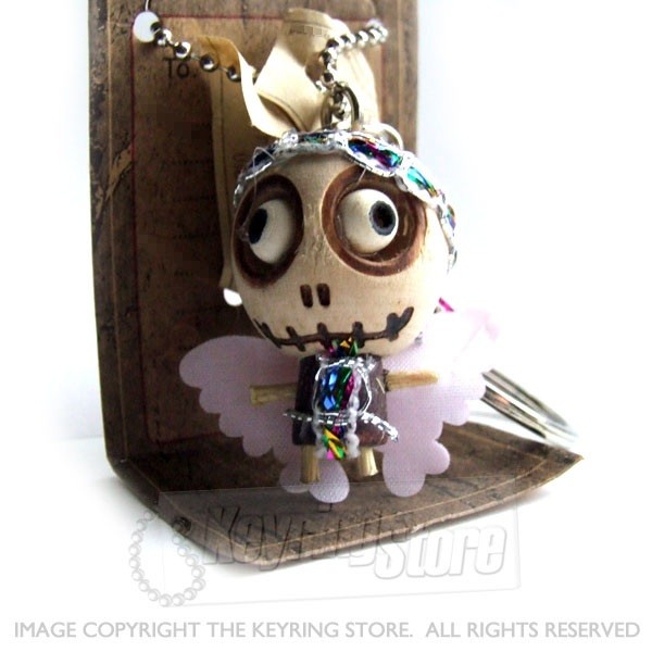 Voodoo Doll Angel Keyring