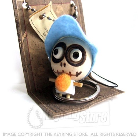 Voodoo Doll Cap & Ball Keyring