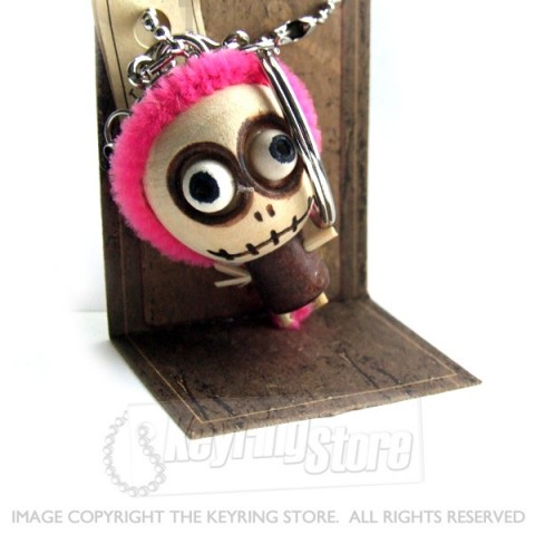 Voodoo Doll Bright Hair Keyring