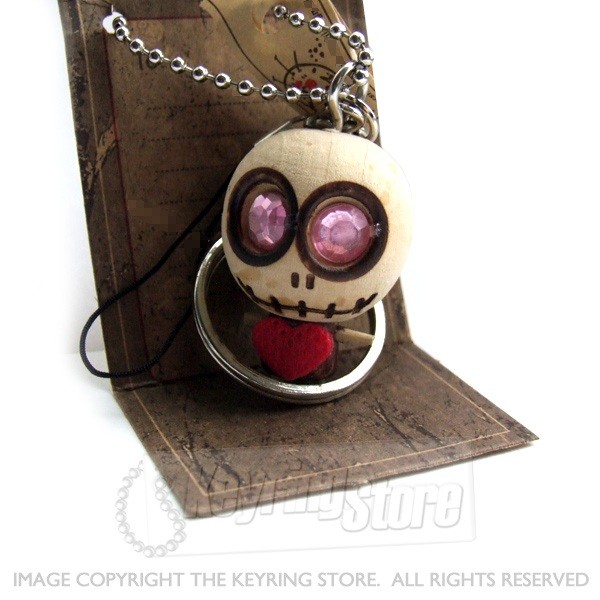 Voodoo Doll Heart Keyring