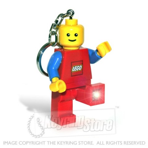 Lego Man Keyring RED