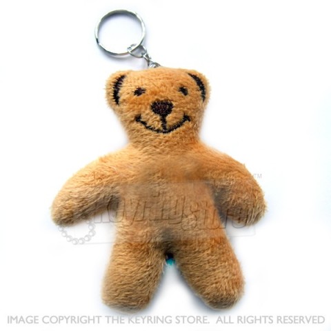 Brown Teddy Plush Keyring