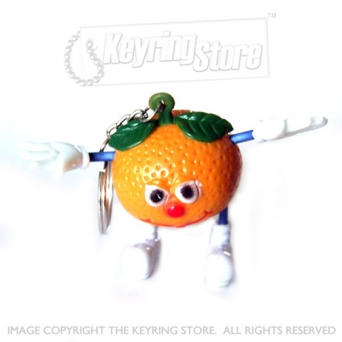 Smiley Orange Keyring