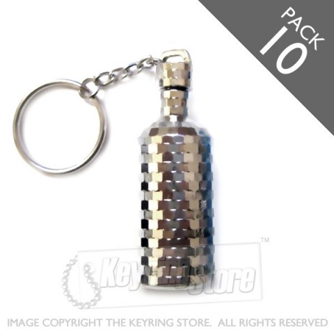 PACK10  - Premium Disco Bottle Keyring