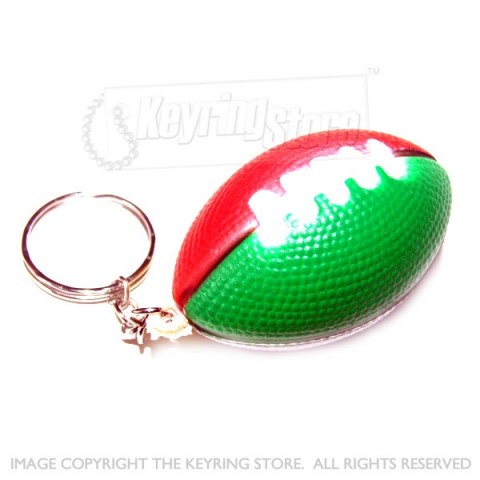 Rugby ball keyring