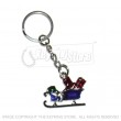 Christmas Sleigh Enamel Keyring