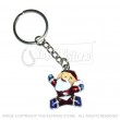 Father Christmas Santa Keyring (star jumping)