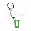 Letter U Wooden Keyring