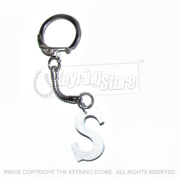 Letter S Wooden Keyring